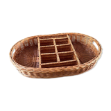 Vintage Rattan Serving Tray