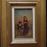 French School of the 19th Century, Attributed to Achille Deveria, Troubadour Scene, Oil on Panel