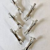 6 silver-plated knife rests in the shape of a horse. 1960s.