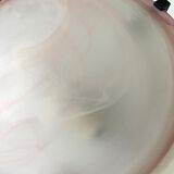 Vintage glass ceiling lamp 80s