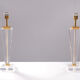 Paire de lampes de table Hollywood Regency lucite 1970 France