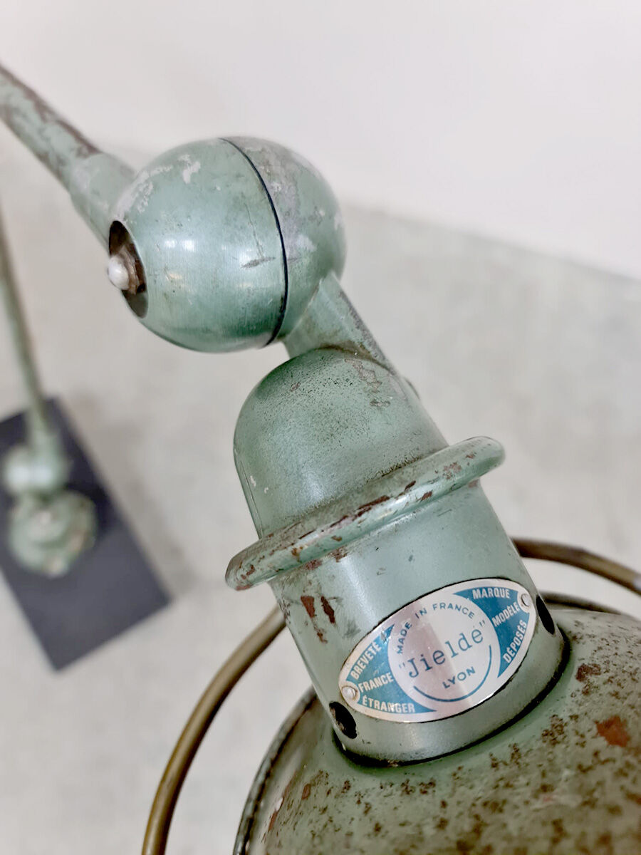 Vintage French industrial table desk lamp Jielde 50s