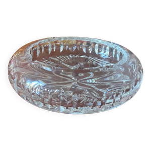 Cendrier vintage en cristal ciselé