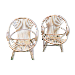 fauteuils rotin bambou