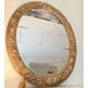 Oval mirror in gilded wood 125 cms French 18th century work