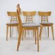 Four Dining Chairs by Ton, Czechoslovakia