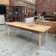 Farmhouse table spindle legs