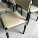4 x Vintage Dining Table Chairs Chrome Wood 1960s