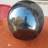 Black ceramic vase circa 1950