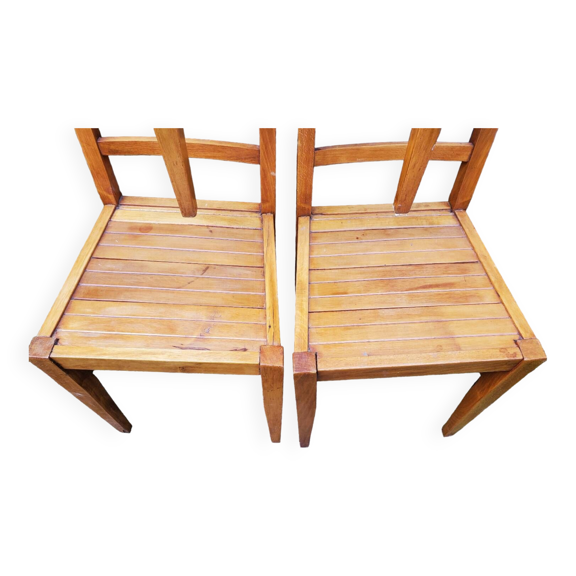 Trio of chairs 1940/50 by René Gabriel