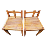 Trio of chairs 1940/50 by René Gabriel