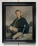 French school early 20th century, Portrait of a hunter, oil on canvas signed