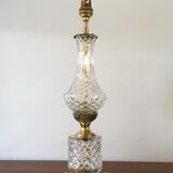 Glass and brass lamp 60s