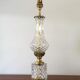 Glass and brass lamp 60s