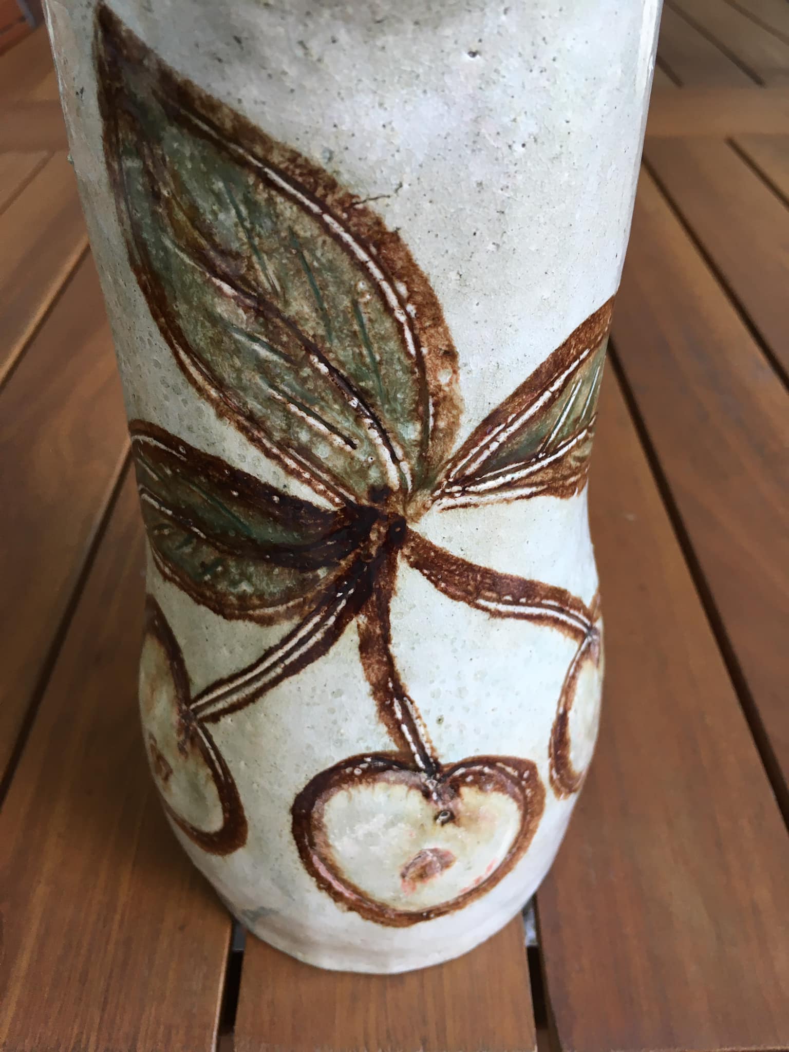 Contemporary ceramics by Jean-Claude Monange: Pitcher in glazed stoneware.