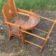 High chair for vintage wooden dolls