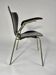 Arn Jocobsen black lacquered wooden armrest chair in the year 50