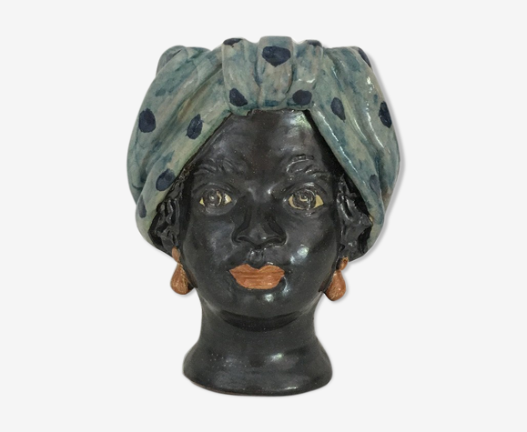 Vase tête mini pois femme