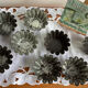 Lot de 8 anciens moules Flan Lyonnais -vintage