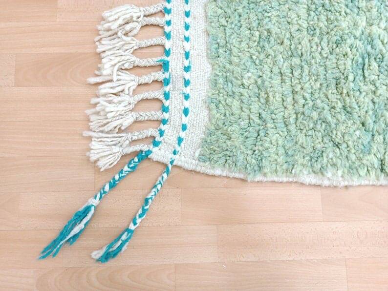 Handwoven wool rug