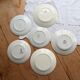 6 vintage mismatched blue and white earthenware dessert plates