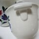 tea or coffee set model Gilberte earthenware Saint Amand floral decoration