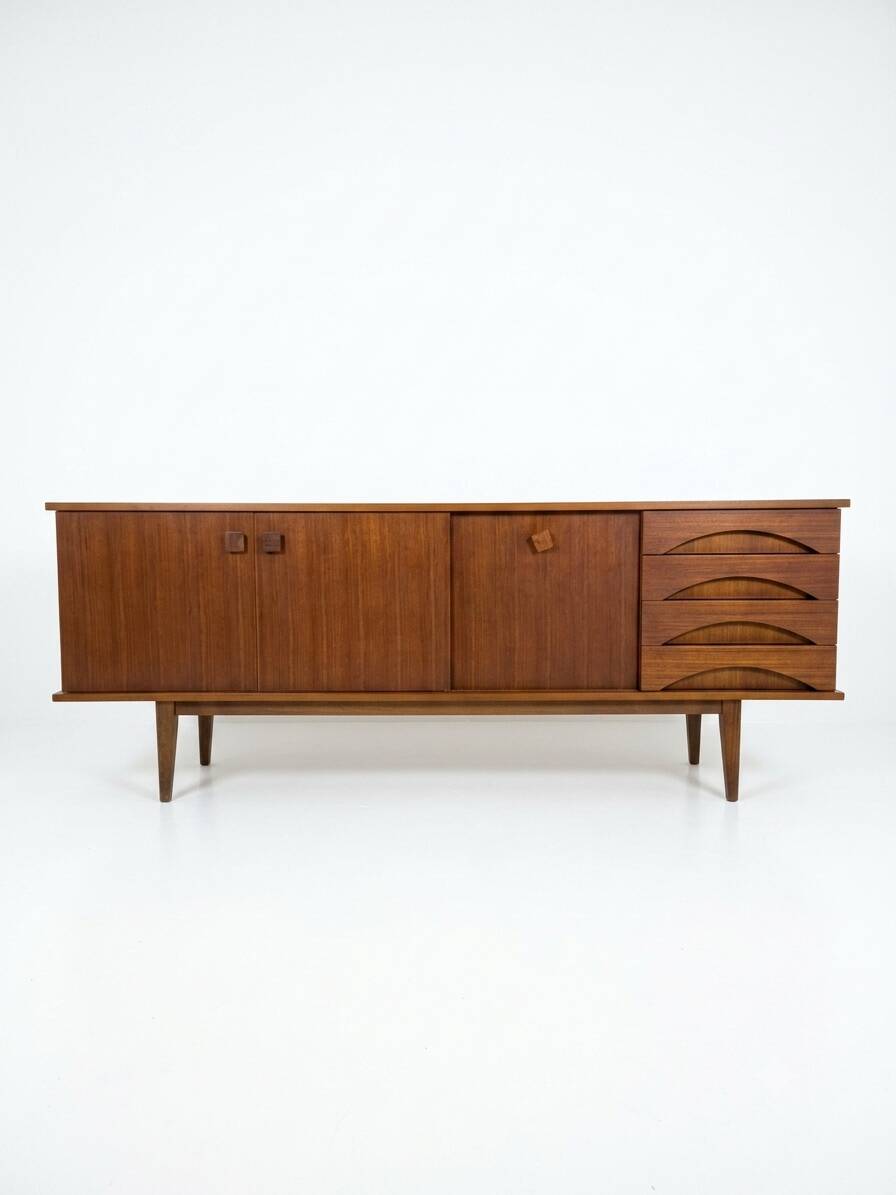 Scandinavian teak sideboard from the 1960s.