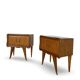 Paire de tables de chevet italiennes, milieu XXème