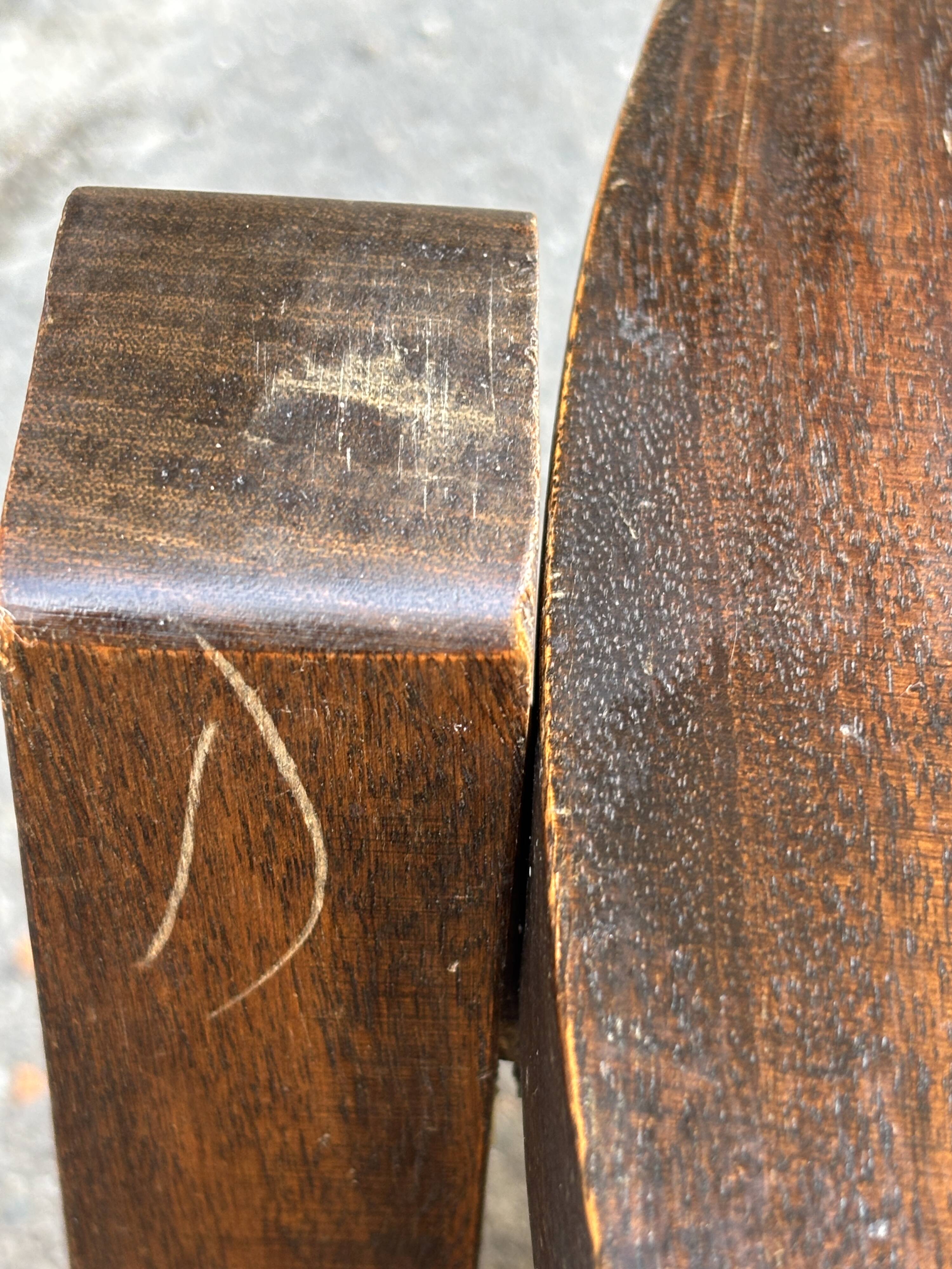 Table basse en bois et céramique style Roger Capron, Vallauris, années 70
