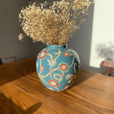 Vase boule faïence années 30
