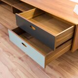 Low sideboard in walnut, Scandinavian, 176cm