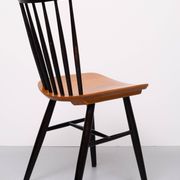 Set of 4 spindle back dining chairs 1960s holland