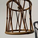 Bamboo and rattan pendant lamp 1960