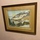 Watercolour by Jean Dorville " landscape in Megève