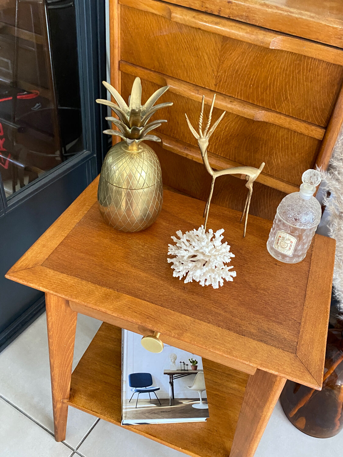 Vintage bedside table