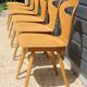 6 BAUMANN V2 chairs in light beech