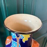 Ceramic vase with sunflowers