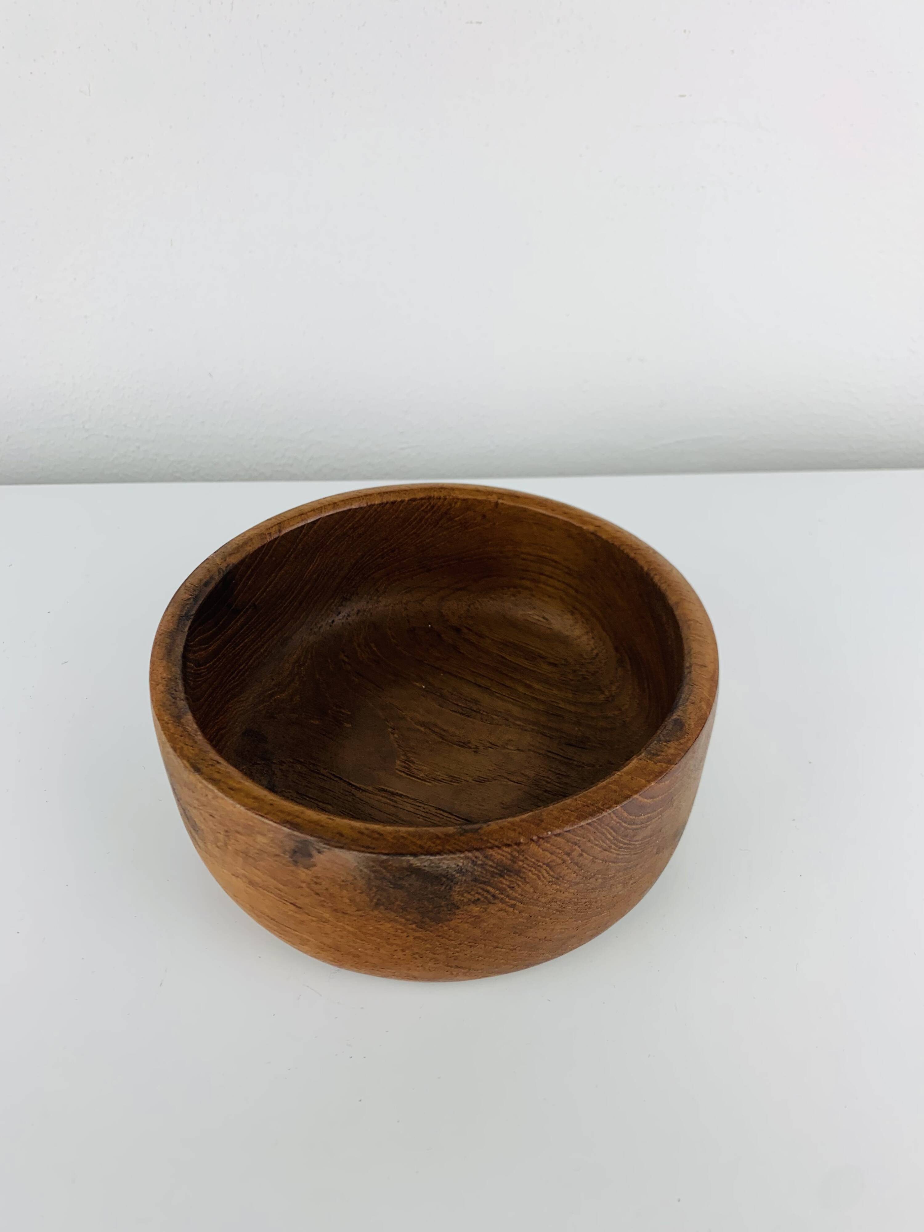 Scandinavian teak catchall, 1960s