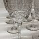 Set of 12 cut crystal stemmed glasses from the Nancy crystal factory, art deco