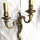Pair of bronze wall lamps