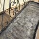 Wrought iron garden bench