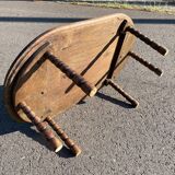 Small coffee table in turned wood