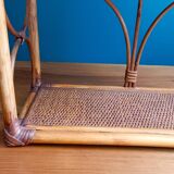 Rattan wall shelf