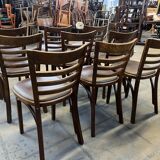 Set of 9 Hutten bistro chairs