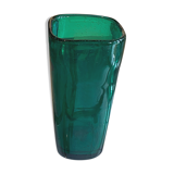 Signed glass scandinavian vase