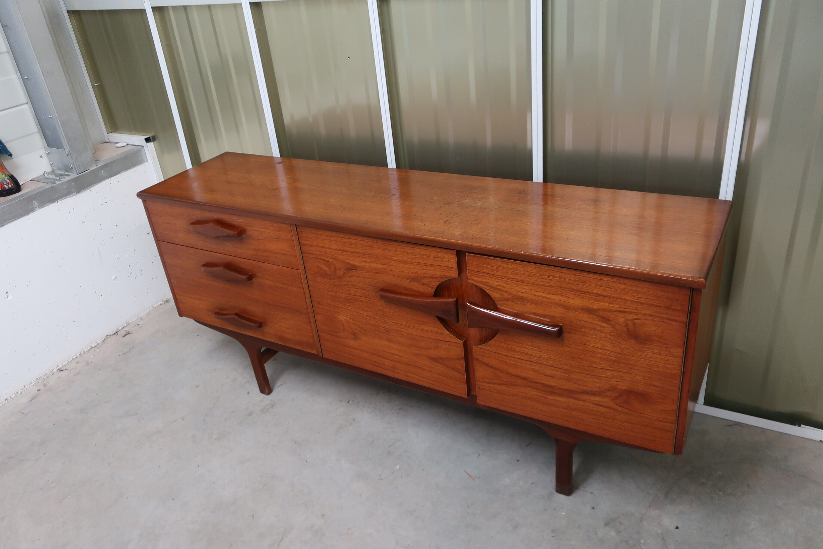 Atypical sideboard 1960s teak