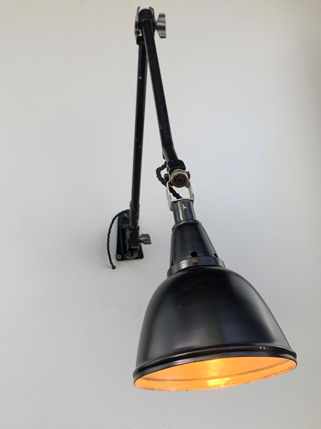 Applique Midgard ancienne lampe allemande curt fisher drgm 1940