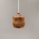 Small ceramic pendant lamp, Danish, from the 1970s–80s, in earth tones.