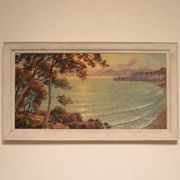 Grande peinture marine de Pierre Forest - Côte d'Azur, années 1920/1930