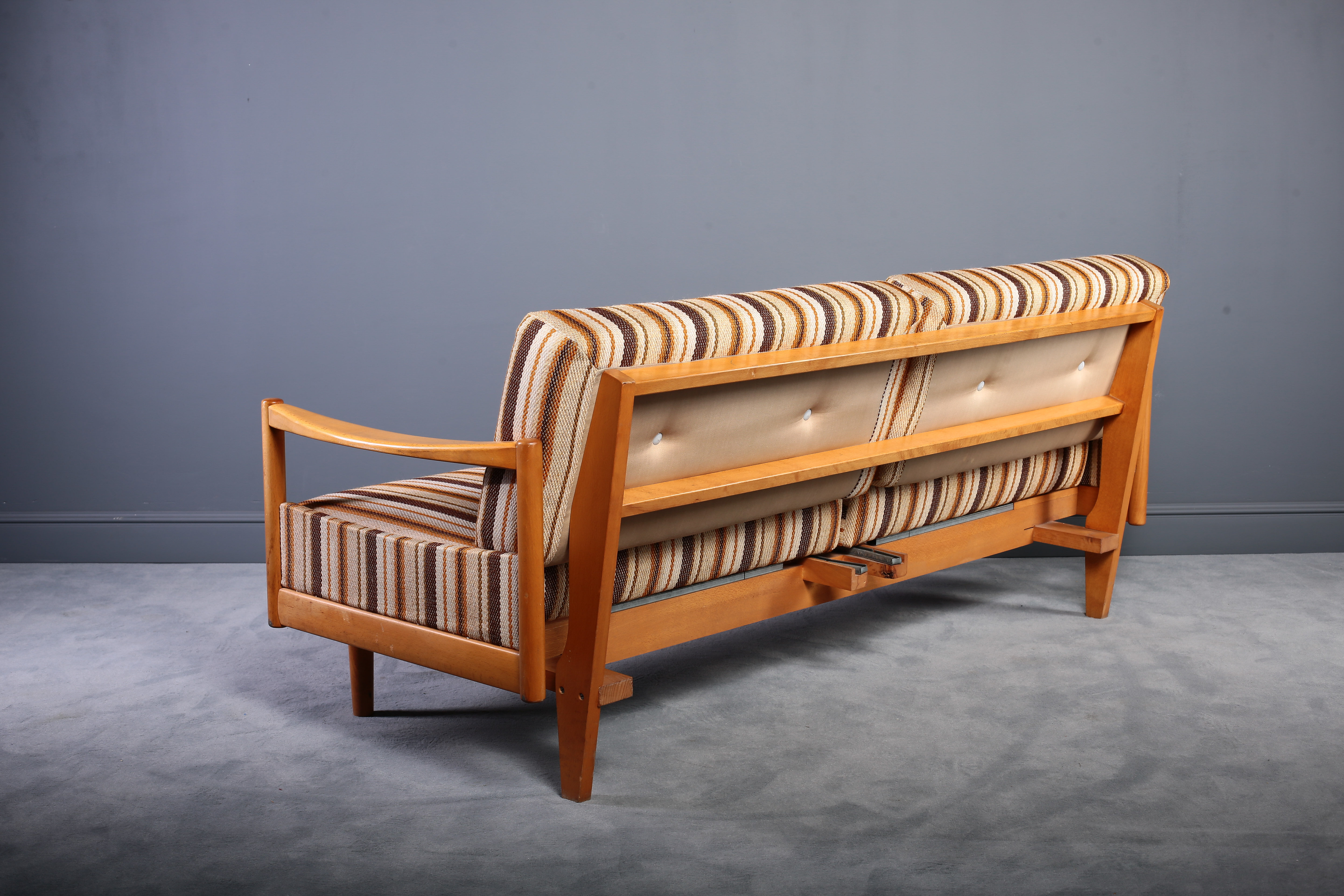 Oak wood butterfly daybed sofa 60s